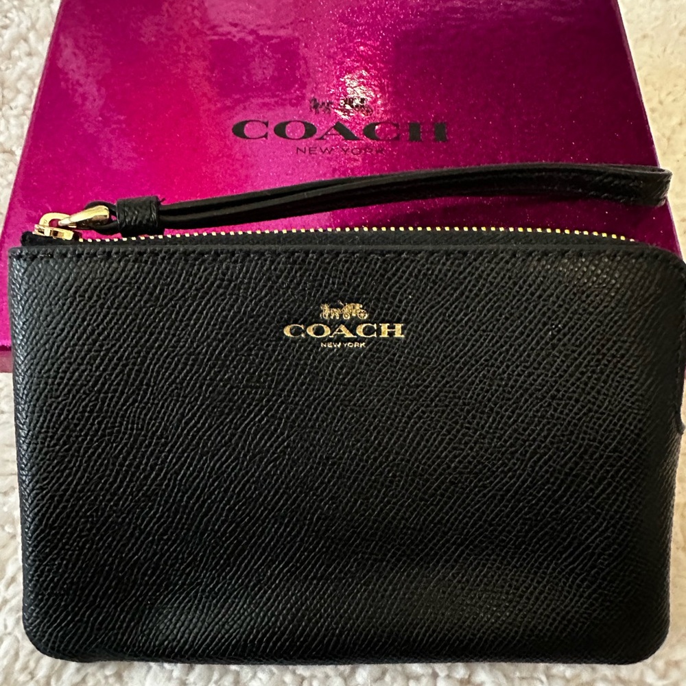 Coach Black Wristlet